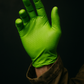 Heavy Duty 8 Mil Green Nitrile Disposable Industrial Gloves Diamond Textured