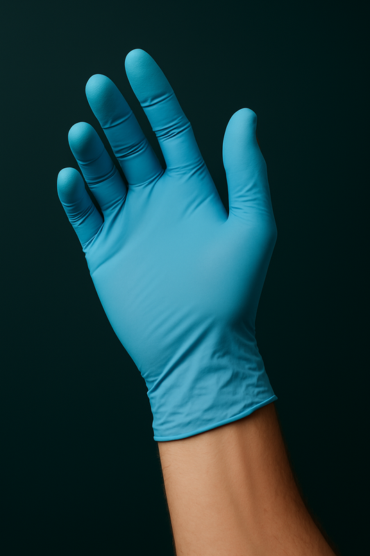 4 Mil Blue Nitrile Disposable Exam Gloves