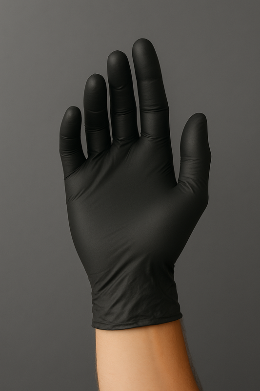 Heavy Duty 6 Mil Black Nitrile Disposable Exam Gloves